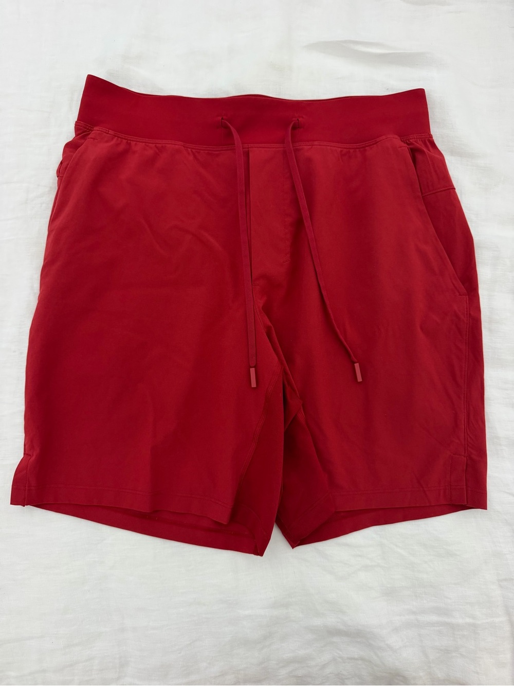 lululemon athletica Men's Red Athletic Drawstring Shorts